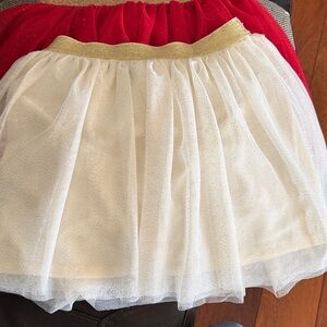 Holiday Time Red and Gold Skater Skirt